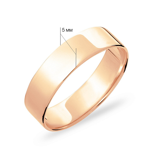 Обручальное кольцо «Американка» золотое (арт. 239180) – изображение 6