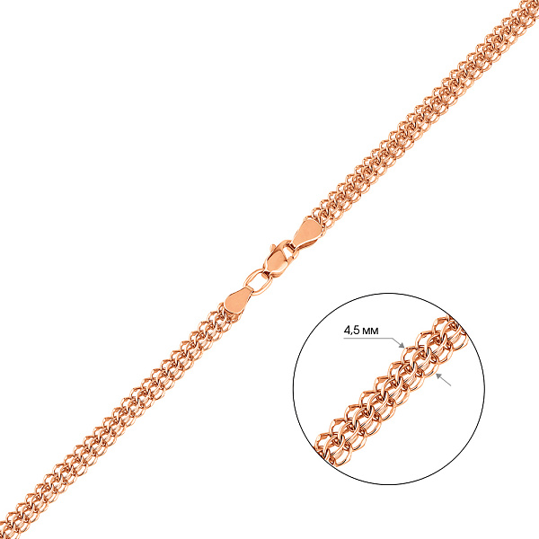 Золотий ланцюжок плетіння Пітон (арт. цр306141Д) – зображення 4