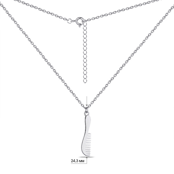 Серебряное колье без камней (арт. 7507/937) – изображение 3