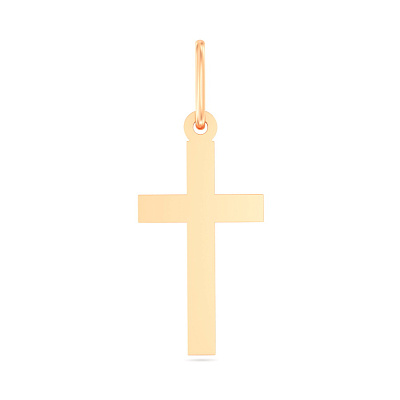 Хрестик з червоного золота (арт. 440407/17)
