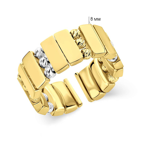 Кольцо Francelli из желтого и белого золота (арт. 155710жб) – изображение 5