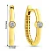 Серьги из желтого золота с фианитом (арт. 1091034/20ж) – изображение 2