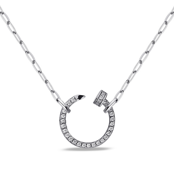 Колье из серебра Гвоздь с фианитами (арт. 7507/2174) – изображение 1