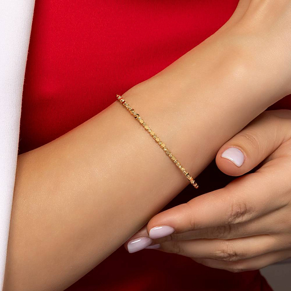 Золотой браслет Francelli без камней (арт. 326789ж) – изображение 2