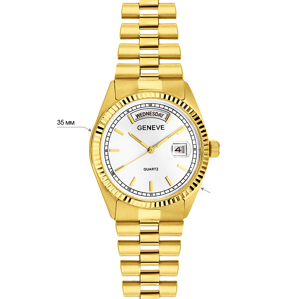 Золотий кварцовий годинник (арт. 260188жб) – зображення 3