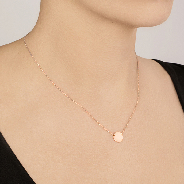 Золотое колье «Монета» (арт. 350619/10) – изображение 3