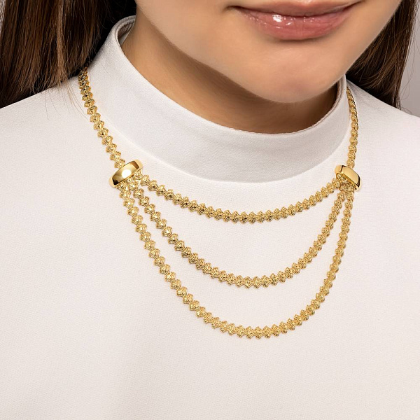 Колье Francelli из желтого золота (арт. е352960ж) – изображение 3