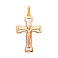 Золотой нательный крестик с распятием (арт. 501605кбм) – изображение 1