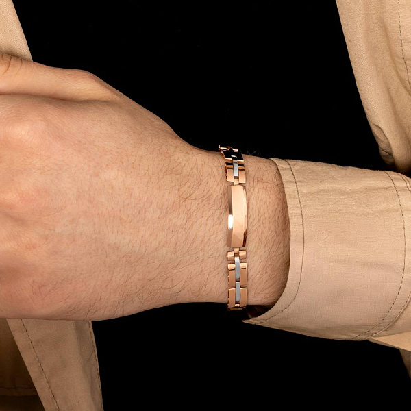 Браслет из красного и белого золота (арт. 3261197кб) – изображение 2