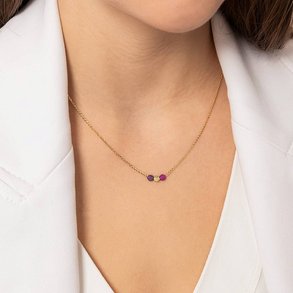 Кольє з жовтого золота Francelli (арт. 352918жфмлн) – зображення 2