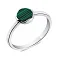 Срібна каблучка з малахітом (арт. 7501/6713млх) – зображення 1
