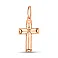 Золотий хрестик з алмазною гранню (арт. 440871а) – зображення 1