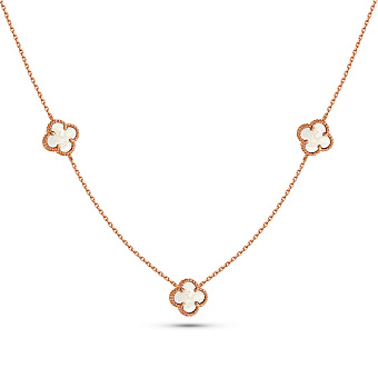 Золоте кольє Конюшина з перламутром (арт. 361494/7п)