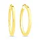 Серьги-кольца из желтого золота (арт. 101329/35ж) – изображение 1