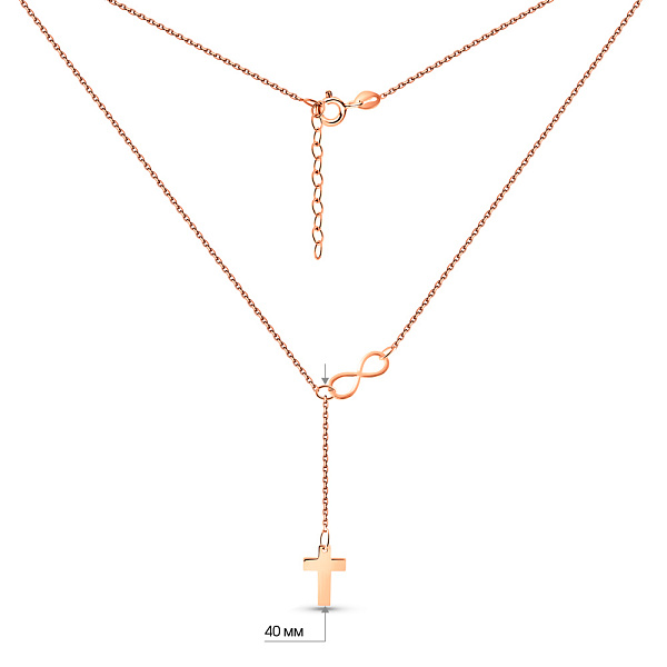 Золотое колье с подвеской (арт. 352488) – изображение 4