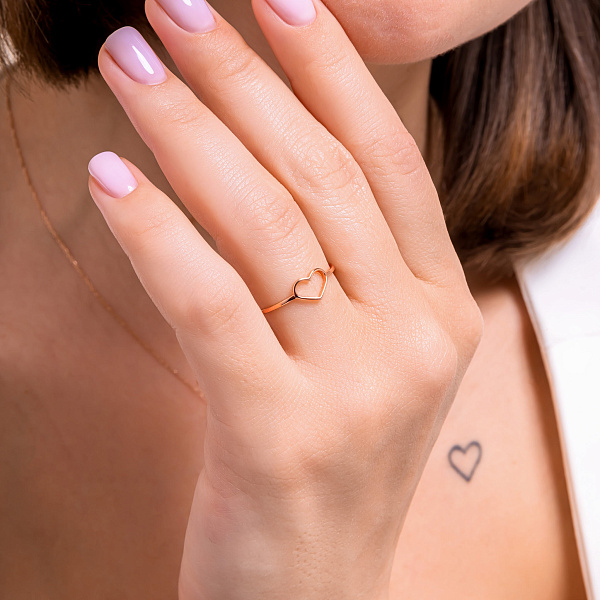 Золота каблучка З Україною в серці (арт. 1401040) – зображення 5