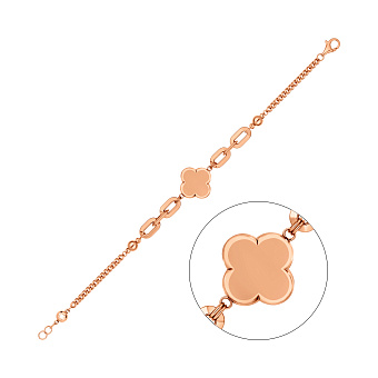 Фото Широкий браслет из красного золота (арт. 3261452)