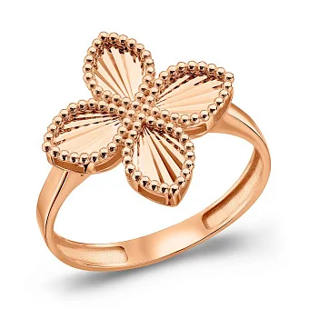 Кольцо из красного золота (арт. 156580/15)