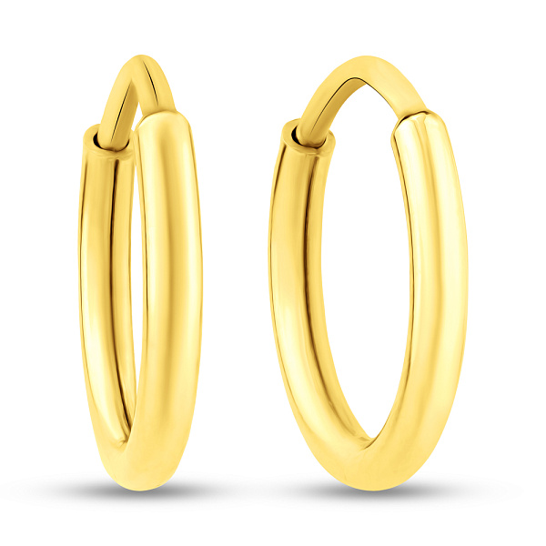 Сережки-кільця з жовтого золота  (арт. 121900/10ж) – зображення 1