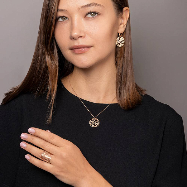 Широка золота каблучка (арт. 141239) – зображення 4