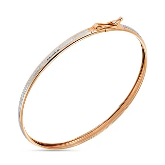 Золотий браслет з родіюванням (арт. 337006/4р)