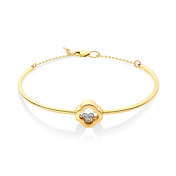 Браслет з жовтого золота з фіанітами (арт. 323728ж) – зображення 1