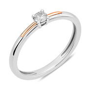 Помолвочное кольцо из золота с бриллиантом (арт. К011098015бк)