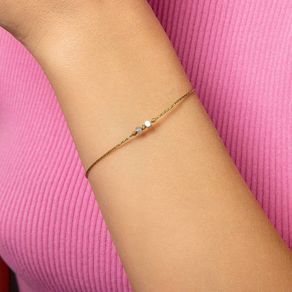 Золотий жіночий браслет Orbit (арт. 323754жб) – зображення 2