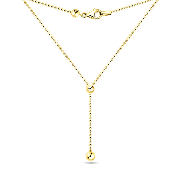 Колье Fly из желтого золота с регулируемым размером (арт. 352374/1ж) – изображение 2