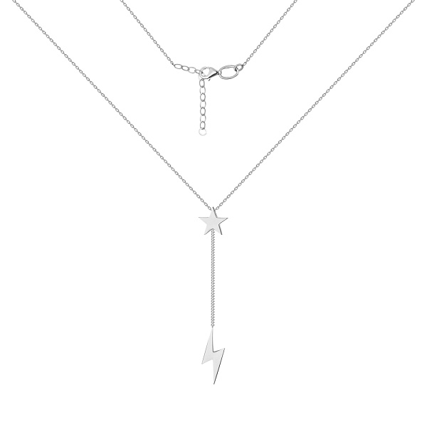 Кольє з білого золота (арт. 351323б) – зображення 2