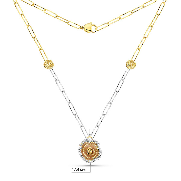 Золоте кольє Francelli (арт. 352700жб) – зображення 5