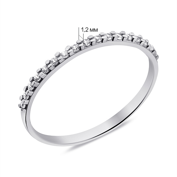 Серебряное кольцо с фианитами (арт. 7501/А094кю) – изображение 2