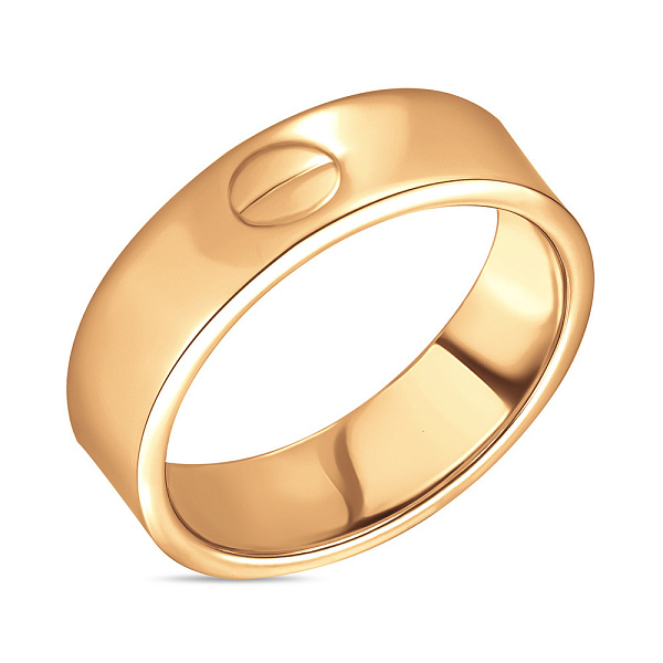 Каблучка золота в червоному кольорі металу (арт. 152930) – зображення 1