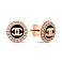 Сережки з червоного золота з емаллю (арт. 107827еч) – зображення 1