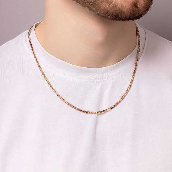 Золотая цепочка плетения Колосок (арт. 3018207) – изображение 2