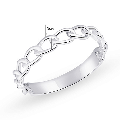 Серебряное кольцо &quot;Цепочка&quot; Trendy Style (арт. 7501/5587)