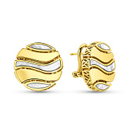 Золотые серьги Francelli с перламутром (арт. 1091327жп)