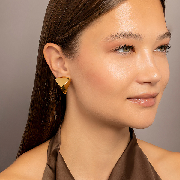 Сережки Francelli з жовтого золота (арт. е1091983ж) – зображення 3