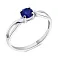Серебряное кольцо с сапфиром (арт. 7501/390Спскп) – изображение 1
