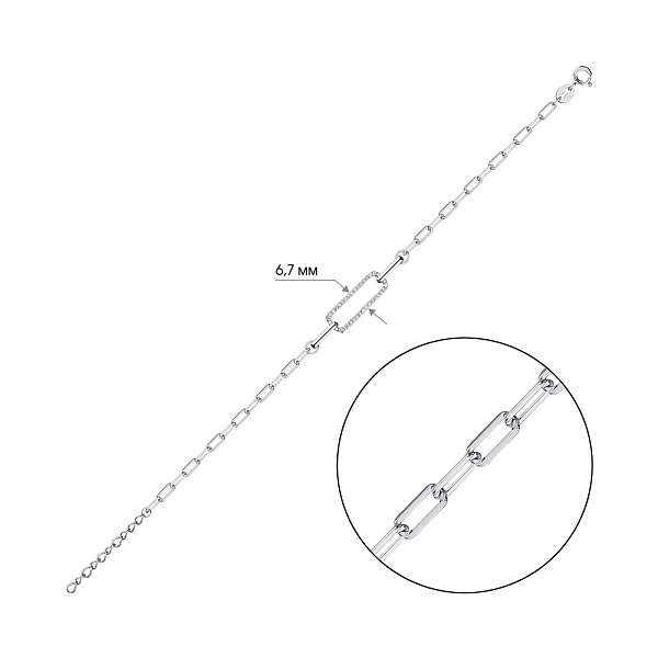 Браслет из серебра с фианитами Trendy Style (арт. 7509/3982) – изображение 2