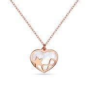 Колье из красного золота с перламутром (арт. 352208п)