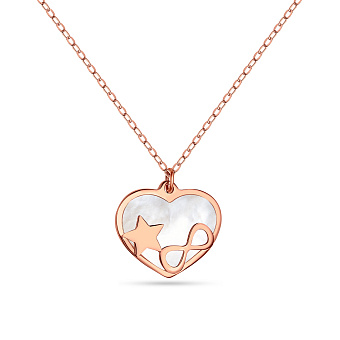 Колье из красного золота с перламутром (арт. 352208п)