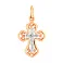 Золотой крестик с распятием (арт. 501094) – изображение 1