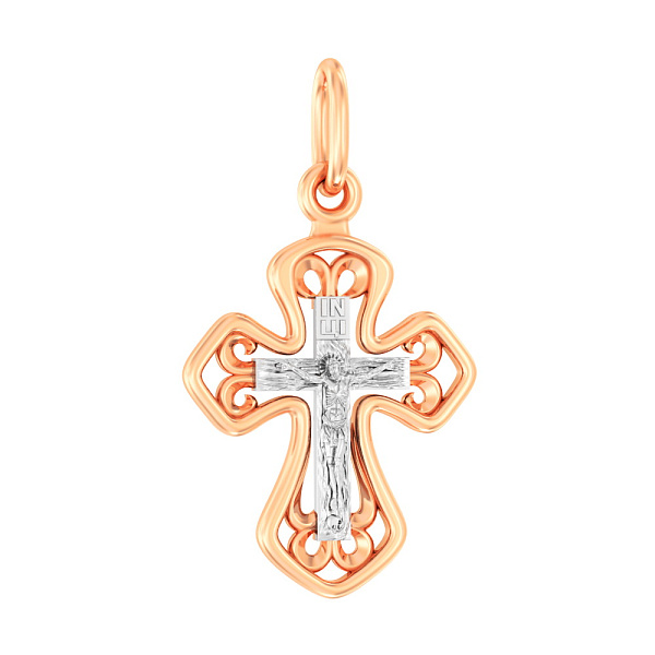 Золотой крестик с распятием (арт. 501094) – изображение 1