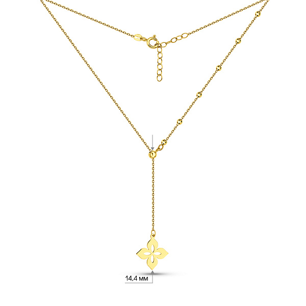 Колье из желтого золота (арт. 352617ж) – изображение 3