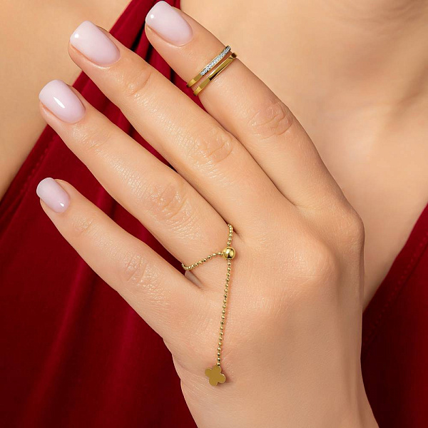 Каблучка з жовтого золота FLY (арт. 156356ж) – зображення 4