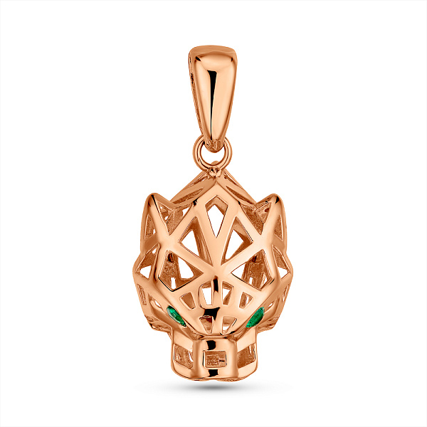 Золотий кулон Пантера (арт. 424972з) – зображення 1