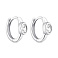 Серебряные серьги с фианитами (арт. 7502/9647/10) – изображение 1