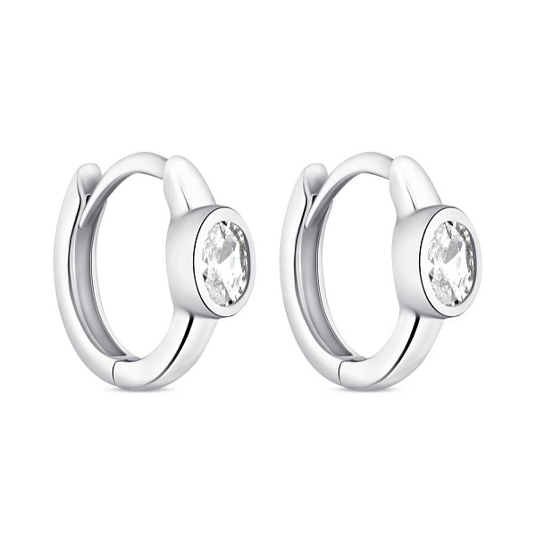 Серебряные серьги с фианитами (арт. 7502/9647/10) – изображение 1