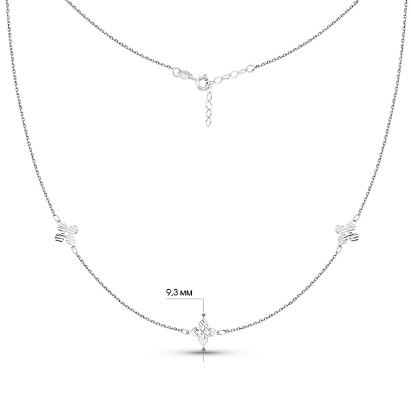 Золотое колье Клевер (арт. 352608б) – изображение 3